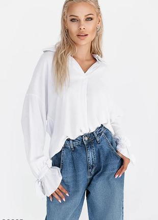 Сорочка блуза біла бавовна