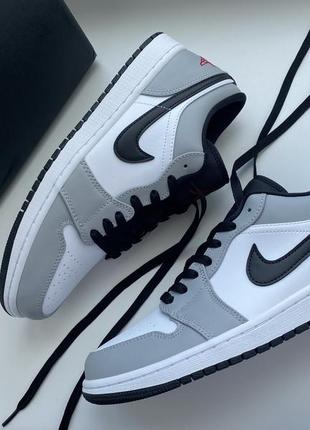 Кросівки nike air jordan 1 low smoke grey