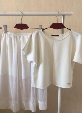 Летний костюмчик топ футболка юбка🔥🔥🔥