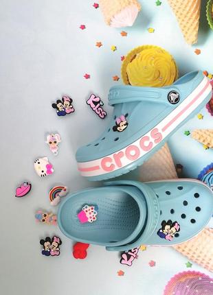 Дитячі крокси сабо crocs kids' bayaban clog бірюзові