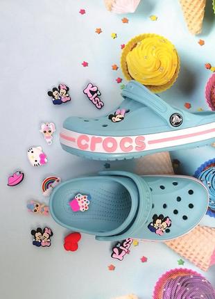 Дитячі крокси сабо crocs kids' bayaban clog бірюзові2 фото