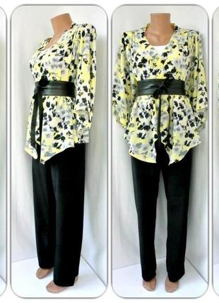 Большой выбор! mодная накидка, кимоно bhs c красивым цветочным принтом. размер м.9 фото