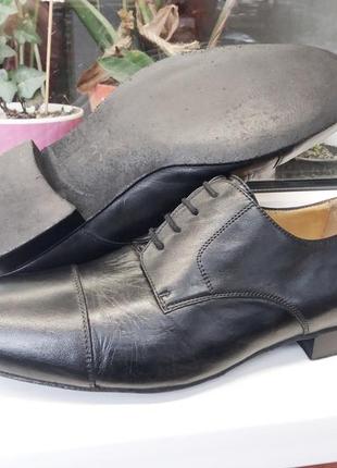 Строгие классические легкие и качественные кожаные туфли "werner kern" италия! 43 р.6 фото
