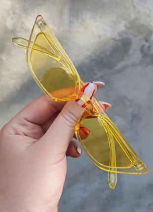 Узкие желтые очки Скайфай 💛