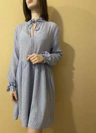 Ganni романтична жіноча сукня/шифонова сукня/брендова дизайнерська сукня5 фото