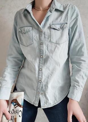 Плотна базова джинсова сорочка george4 фото