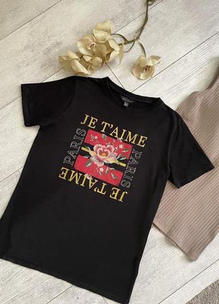 Фірмова футболка квітковий принт прямого крою як зара манго h&m