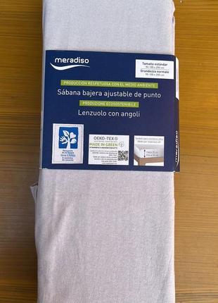 Натуральна бавовна трикотажні односпальні простирадла наматрацник meradiso німеччина1 фото