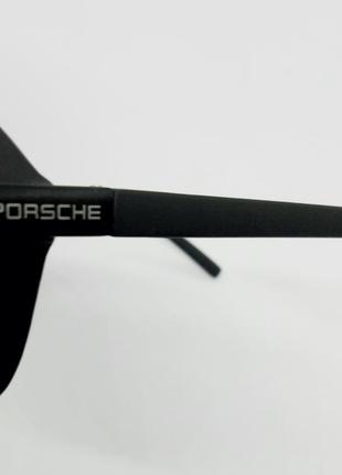 Porsche design стильні чоловічі сонцезахисні окуляри чорні матові поляризированные10 фото