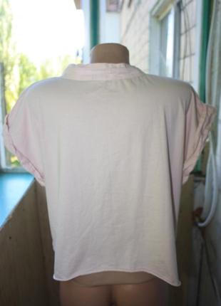 Ніжна лляна блуза з зав'язками італія5 фото