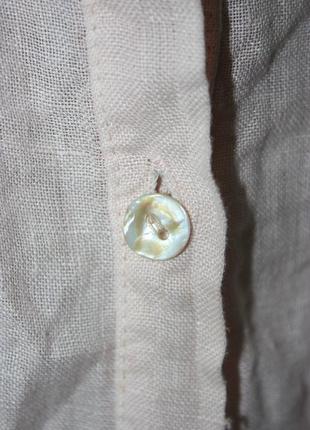 Ніжна лляна блуза з зав'язками італія4 фото