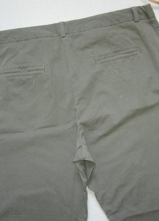 Шикарні літні брюки батал чінос кольору хакі висока посадка m&s 🍒❇️🍒4 фото