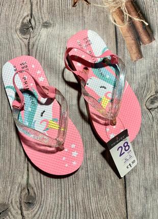 Очень классные  вьетнамки единорожка primark