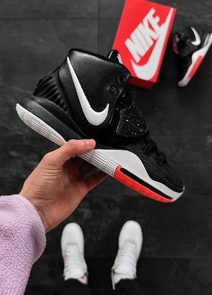 Мужские высокие кожаные кроссовки nike kyrie 6 negras promotions  #найк