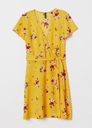 Стильное летнее платье на запах h&m 3
