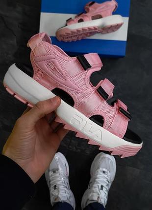 Жіночі сандалі fila sandal pink2 фото