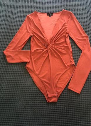 Гарний боді в рубчик topshop