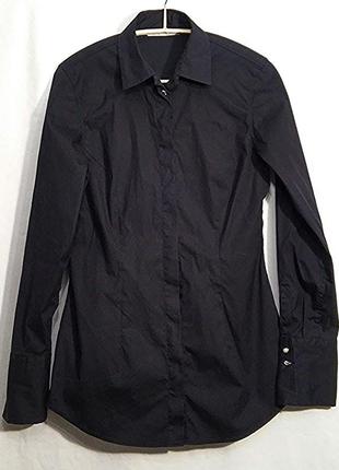 Max volmary, рубашка блуза черная жемчуг стразы, made in germany