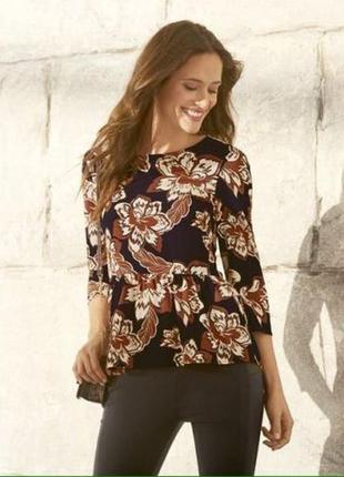 Стильная блуза esmara с баской 42 44 eur