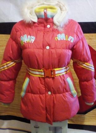 Куртка гарна тепла h&m на дівчинку 11-12років 146-152см made in p.r.c