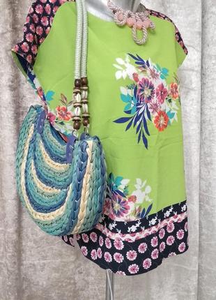 Финменная блуза с цветочным принтом.3 фото