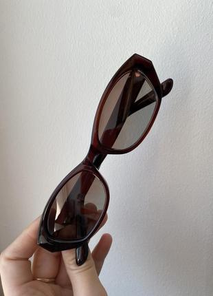 Стильные женские узкие солнцезащитные очки3 фото