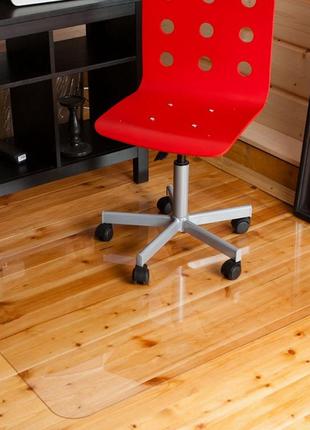 Захисний килимок під крісло 1250х650 мм (0.5 мм) прозорий, підкладка під стілець4 фото