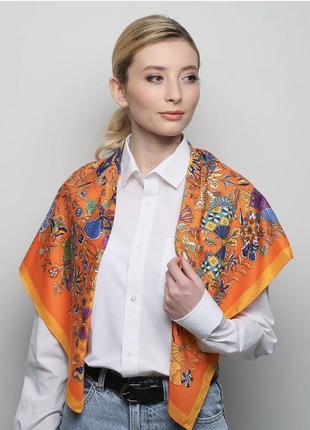 Шовкова хустинка ☘️3 фото