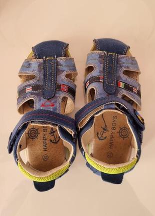 Шкіряні босоніжки сандалі на хлопчика розмір 276 фото