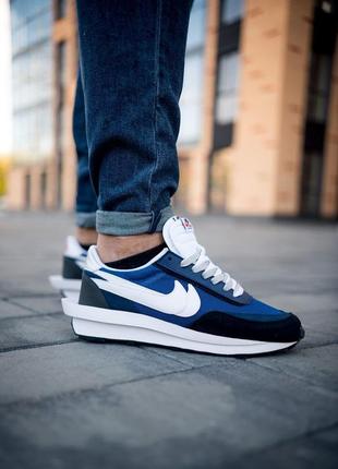 Чоловічі кросівки nike ld waffle sacai blue 41