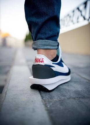 Мужские кроссовки nike ld waffle sacai blue 419 фото