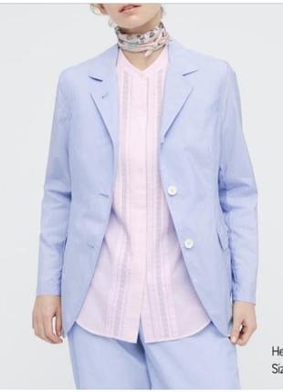 Пудрова легка бавовняна сорочка від ines uniqlo