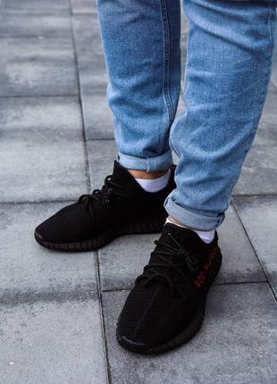 Чоловічі кросівки adidas yeezy boost 350 v2 bred 41-42-43-44-459 фото