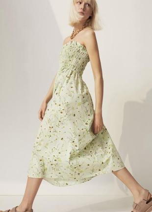 Плаття сарафан бавовна h&m p. p. xs, s сукня сарафан бавовна