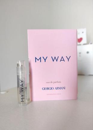 Пробник парфюмированная вода giorgio armani my way