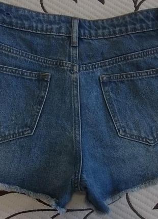 Шорты джинсовые с высокой посадкой, размер xs, фирмы amisu3 фото