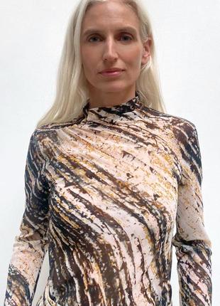 Топкая полупрозрачная водолазка zara