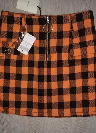 Міні спідниця в кліточку bershka 4