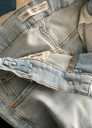 Детские светлые джинсы для девочки zara/детские светлые джинсы на девочку зара 5