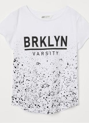 Дитяча футболка brklyn h&m на дівчинку 80474