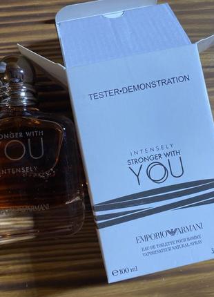 Туалетна вода stronger with you intensely тестер для чоловіків, 100 мл
