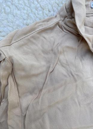 Натуральная блуза рубашка с карманами пуговицами оверсайз свободная3 фото