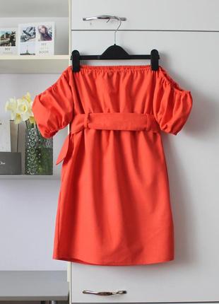 Яскрава міні сукня з поясом від plt3 фото