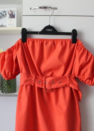 Яскрава міні сукня з поясом від plt2 фото