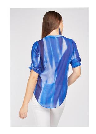 Шифоновая летняя блуза р.48-502 фото