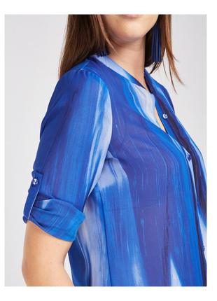 Шифоновая летняя блуза р.48-503 фото