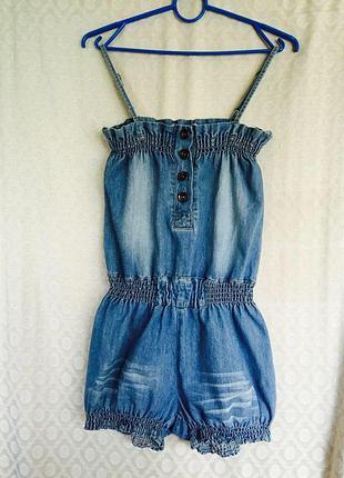 Класний джинсовий комбінезон ромпер