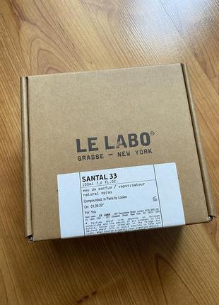 Le labo santal 33 (тестер) 100 ml.1 фото