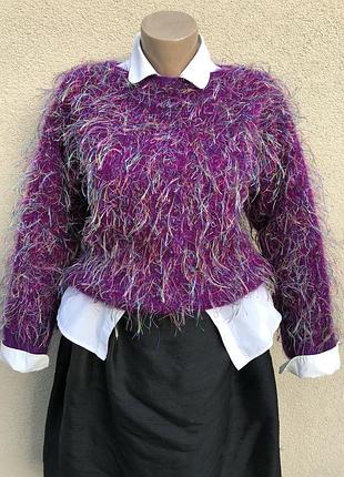 Винтаж,мохер,шерсть,свитер травка,кофта,ручная работа