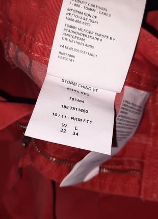 Стильные летние красные джинсы tommy hilfiger. размер-32/34.5 фото